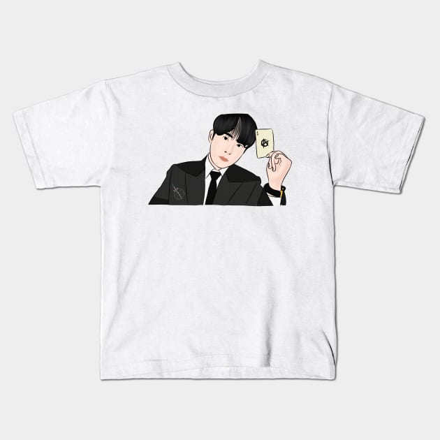 Jongho of Ateez From Crazy Form Kids T-Shirt by ArtRaft Pro